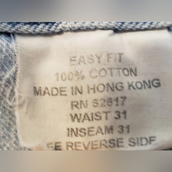 💪VINTAGE BRITCHES GREAT OUTDOORS BLUE JEANS MEN'S SIZE 31 x 31 FADED DISTRESSED - Picture 8 of 12